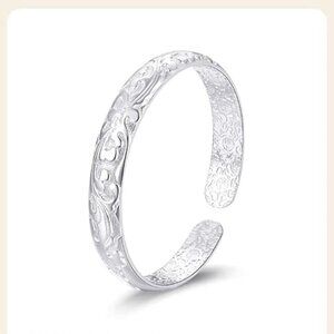 Silver Sterling Silver Bracelet Fashion Cuff Bangle Chain Bracelets